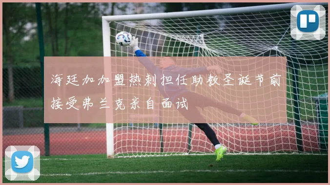 海廷加加盟热刺担任助教圣诞节前接受弗兰克亲自面试